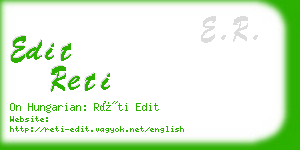 edit reti business card
